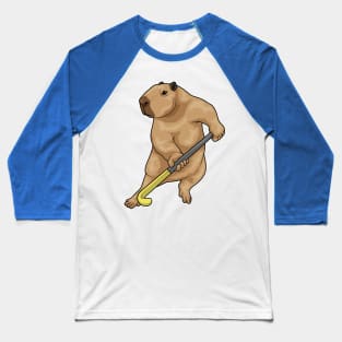 Capybara Field hockey Hockey stick Baseball T-Shirt